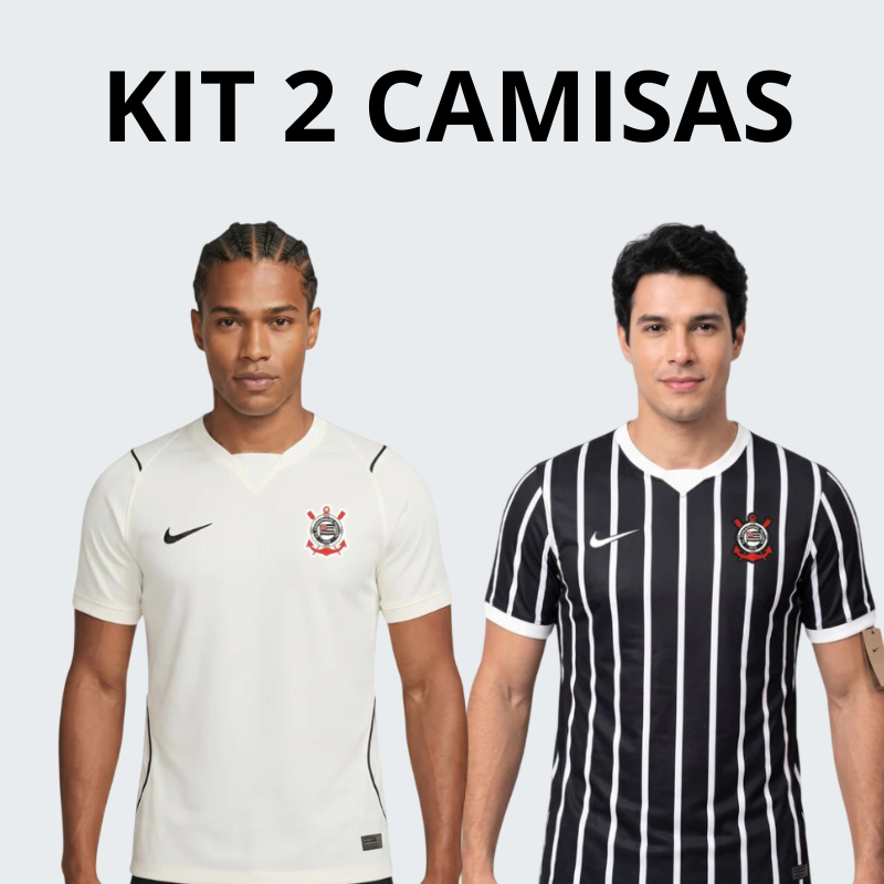Kit 2 camisas Corinthians 26/27