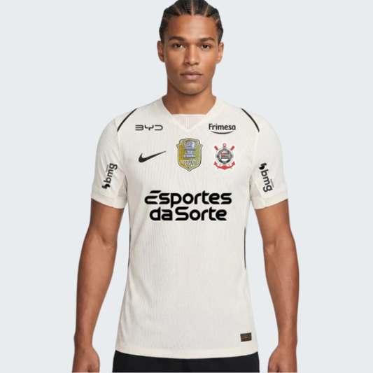 Camisa Corinthians 2025/26 I Jogador Com Patrocínios