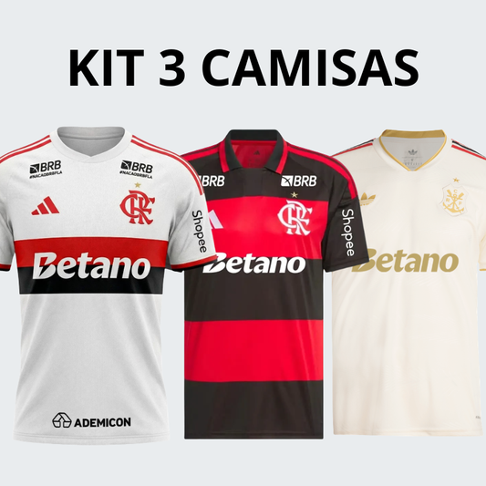 Kit Flamengo 2026 + Patch Campeão Libertadores Grátis