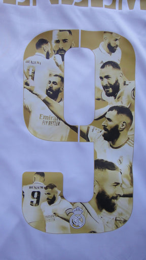 Camisa Real Madrid [Bola de Ouro - BENZEMA #9] 22/23 Adidas - Branco