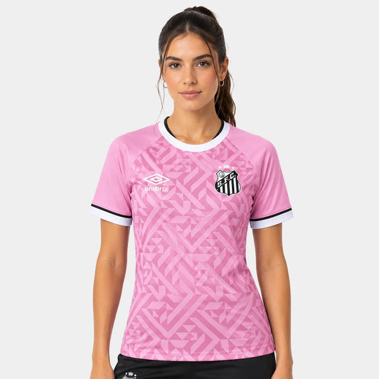 Camisa Santos 2026/27 Torcedor III Outubro Rosa Feminina