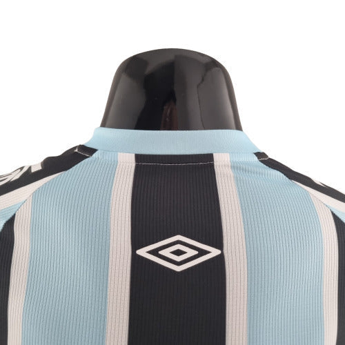 Camisa Grêmio I 22/23 - Preta, Branca e Azul -  - Masculino Jogador