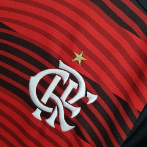 Camisa Feminina Flamengo I 22/23  Rubro Negro