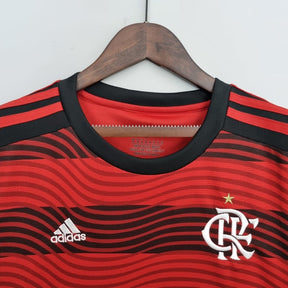 Camisa Feminina Flamengo I 22/23  Rubro Negro