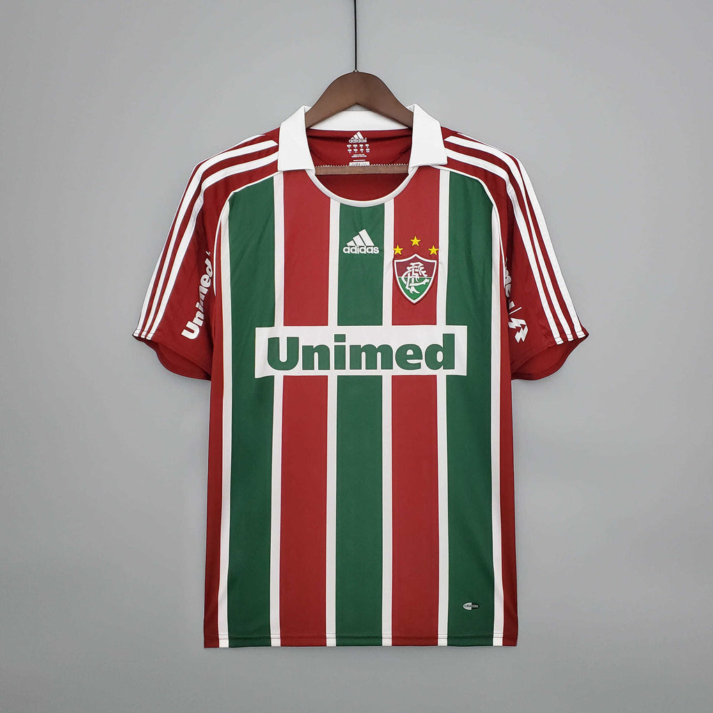 Camisa Fluminense Retrô 2008/2009 Vermelha e Verde -