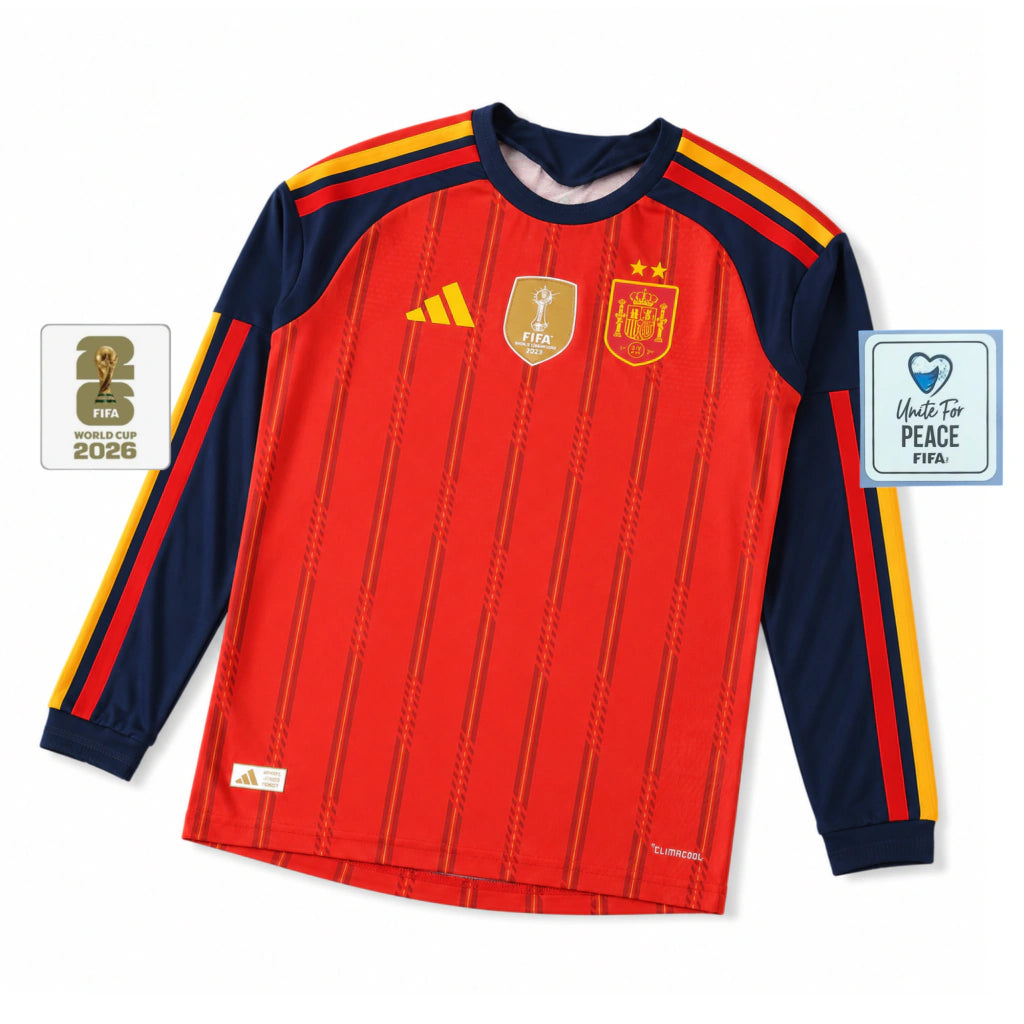 Camisa Seleção Espanha 2026 I Manga Longa