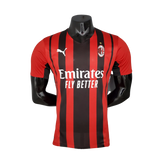 Camisa Milan 21/22 - Vermelha e Preta - Puma - Masculino Jogador