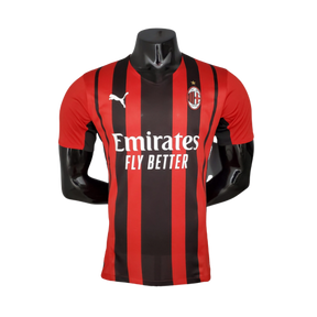 Camisa Milan 21/22 - Vermelha e Preta - Puma - Masculino Jogador