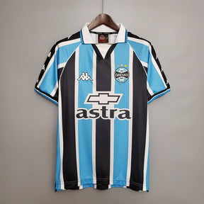 Camisa Grêmio Retrô 2000 Azul e Preta -