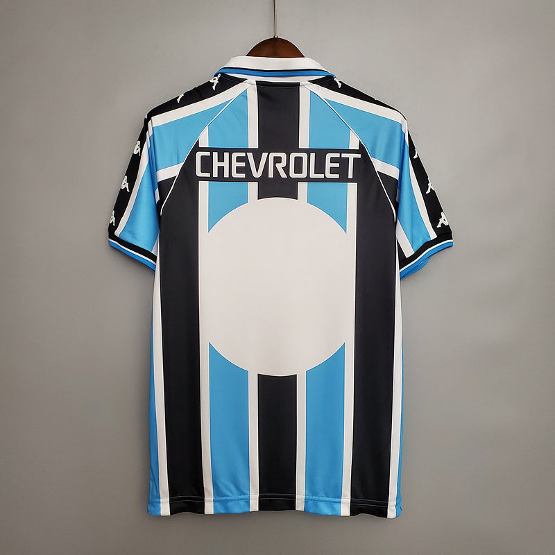 Camisa Grêmio Retrô 2000 Azul e Preta -