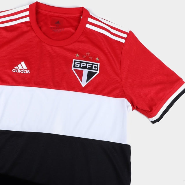Camisa São Paulo III 21/22 Vermelho, Preto e Branco