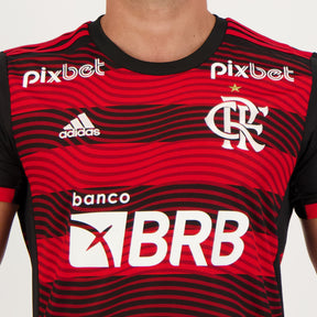 Camisa Flamengo I [Com Patrocínio] 22/23  Rubro Negro