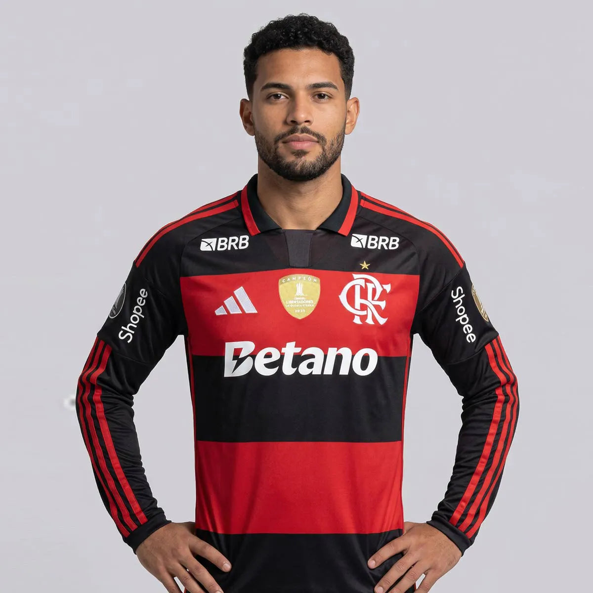 Camisa Flamengo I 2026/27  com Patrocínios Manga Longa