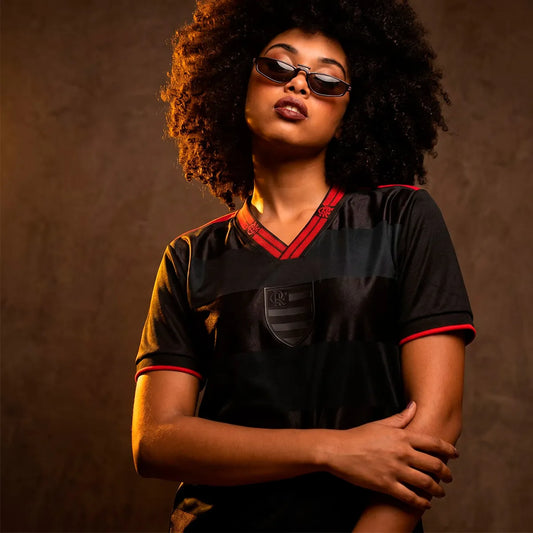 Flamengo Black Edition Jacquard Feminina
