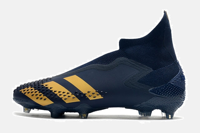 Chuteira Campo Adidas Predator Mutator .1 FG Navy Blue/Gold - Cano Alto