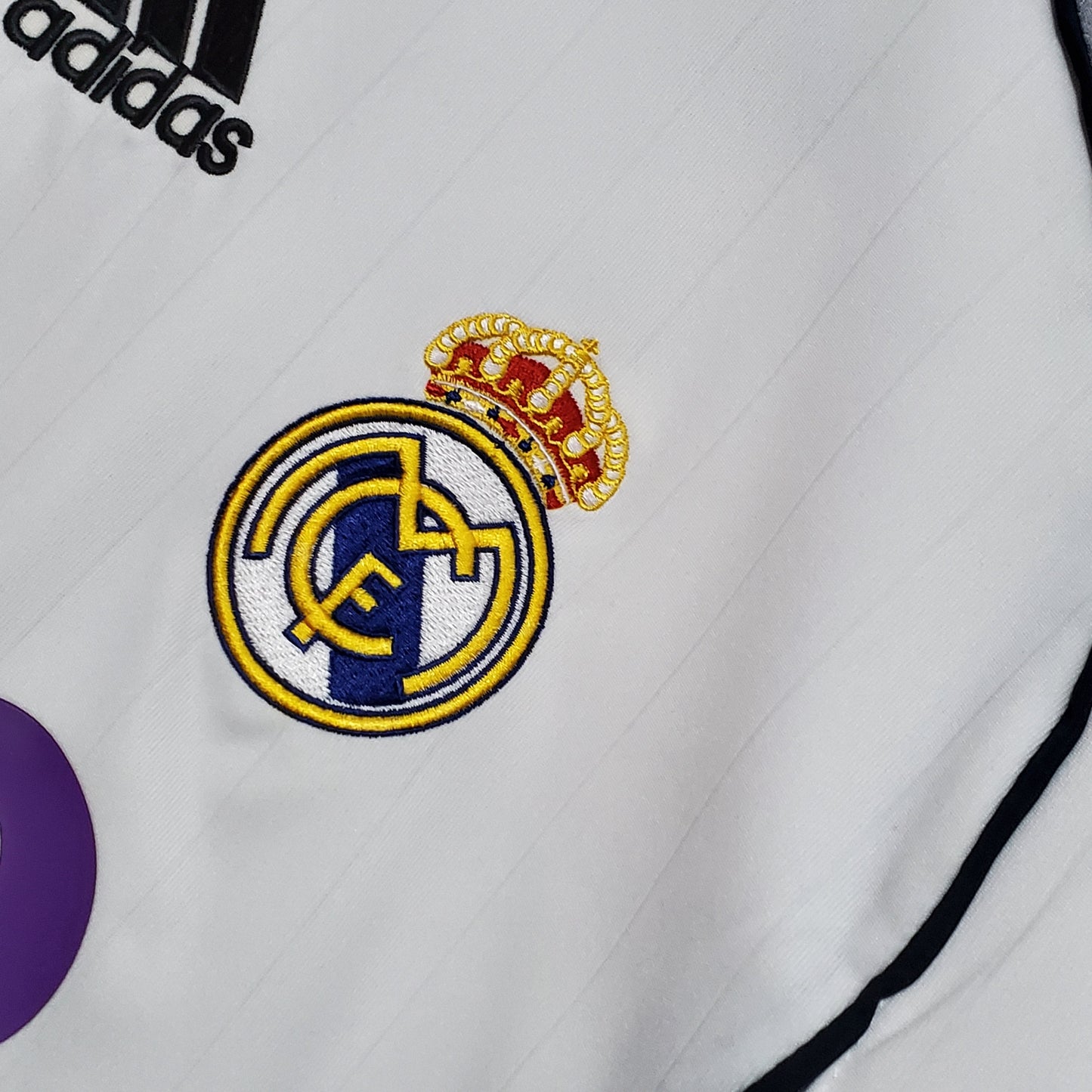 Camisa Real Madrid Titular 06/07 - Versão Retrô Manga Longa