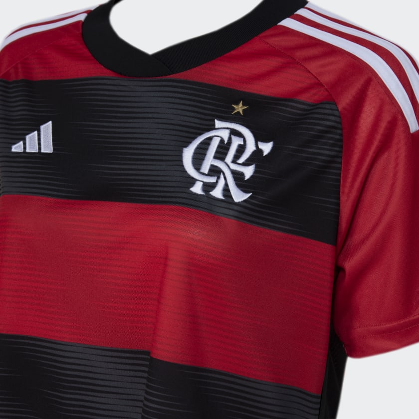 Camisa Feminina Flamengo 23/24  Rubro Negro