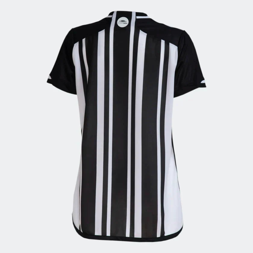 Camisa Feminina Atlético Mineiro I 23/24  - Preto e Branco