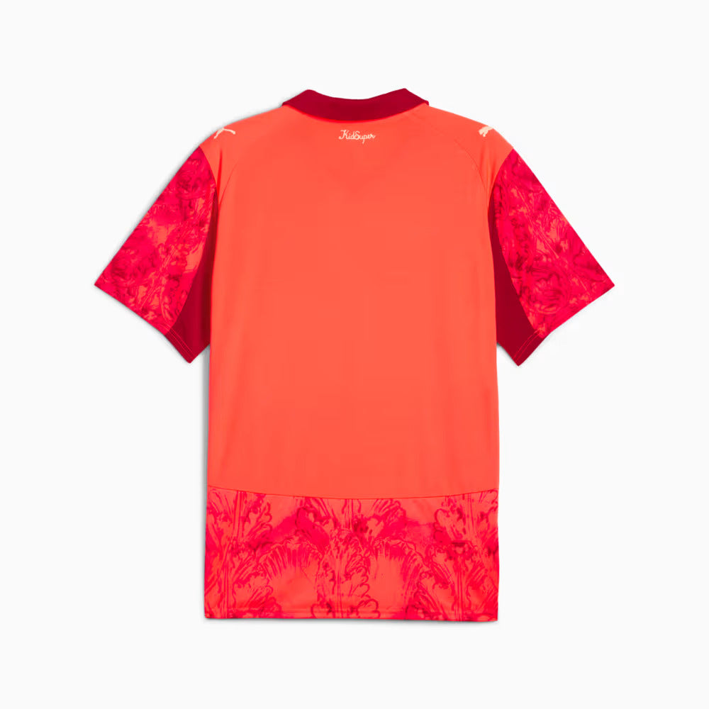 Camisa KIDSUPER X PALMEIRAS Torcedor Masculina VERMELHA