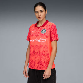 Camisa KIDSUPER X PALMEIRAS Torcedor Feminina VERMELHA