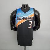 Camisa Basquete NBA Regata Oklahoma City Thunder Masculina - Preta